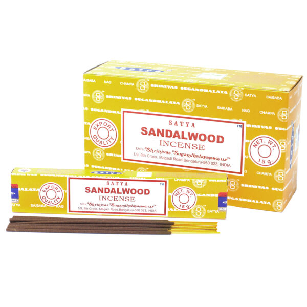 <span class=”product-code”>iSatya-05<span><br>Satya Incense 15gm - Sandalwood