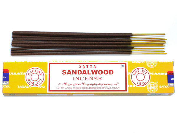 <span class=”product-code”>iSatya-05<span><br>Satya Incense 15gm - Sandalwood - Image 2