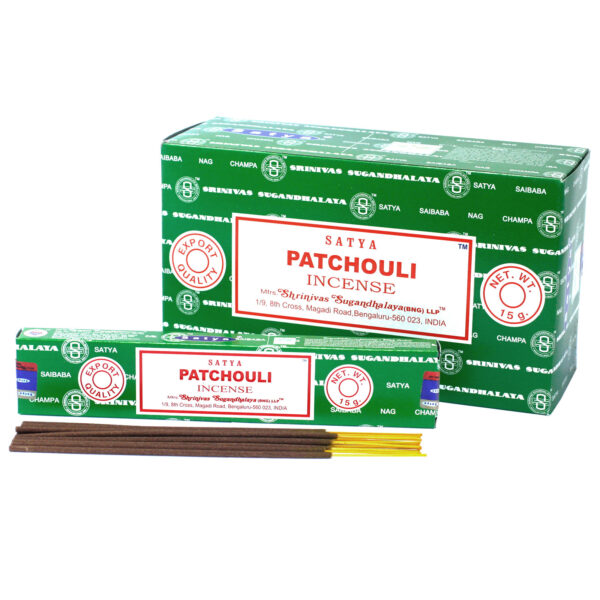 <span class=”product-code”>iSatya-07<span><br>Satya Incense 15gm - Patchouli