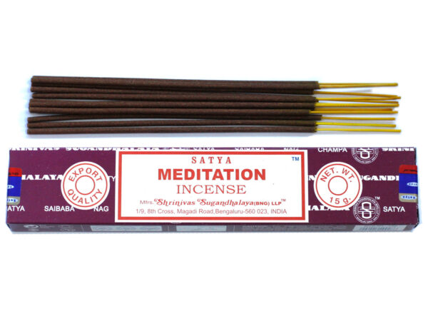 <span class=”product-code”>iSatya-08<span><br>Satya Incense 15gm - Meditation - Image 2