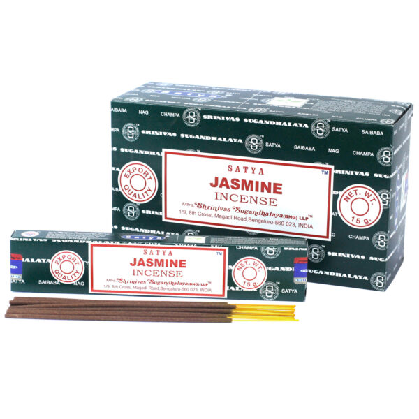 <span class=”product-code”>iSatya-11<span><br>Satya Incense 15gm - Jasmine