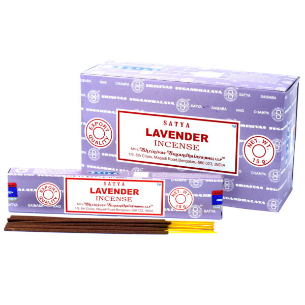 <span class=”product-code”>iSatya-13<span><br>Satya Incense 15gm - Lavender