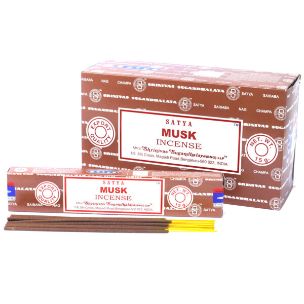 <span class=”product-code”>iSatya-14<span><br>Satya Incense 15gm - Musk