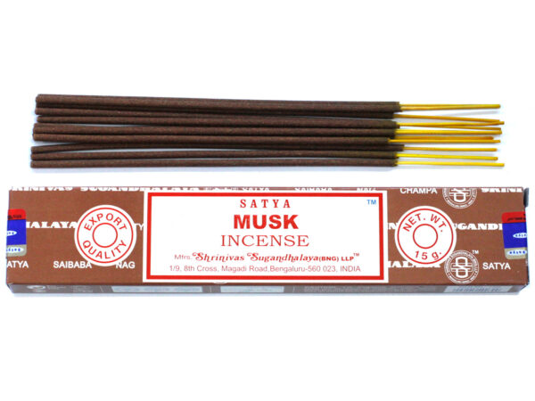 <span class=”product-code”>iSatya-14<span><br>Satya Incense 15gm - Musk - Image 2