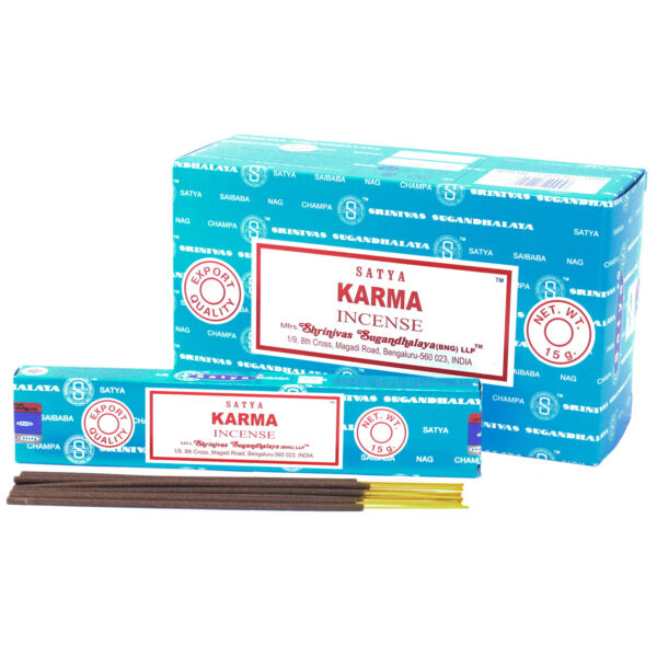<span class=”product-code”>iSatya-19<span><br>Satya Incense 15gm - Karma