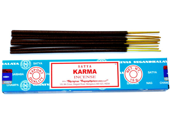 <span class=”product-code”>iSatya-19<span><br>Satya Incense 15gm - Karma - Image 2